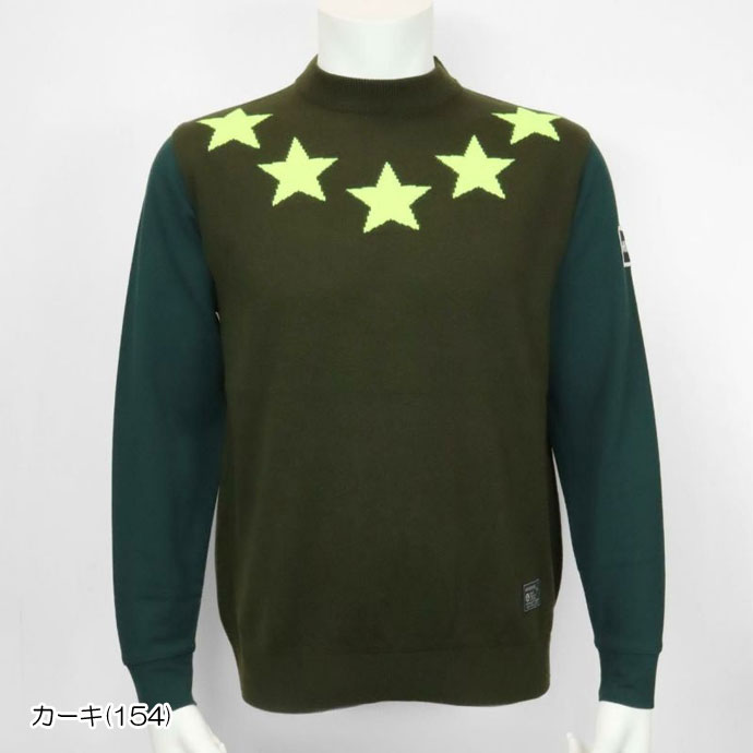 サイズ：46 ARCHIVIO アルチビオ A428001 2024年 ニット セーター  ブラック系 [240101345729] ゴルフウェア メンズ ストスト サイズ：46 ARCHIVIO アルチビオ A428001 2024年 ニット