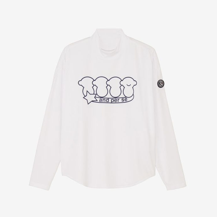 and per se（アンパスィ） ゴルフ レディース ソルケア3D長袖モック