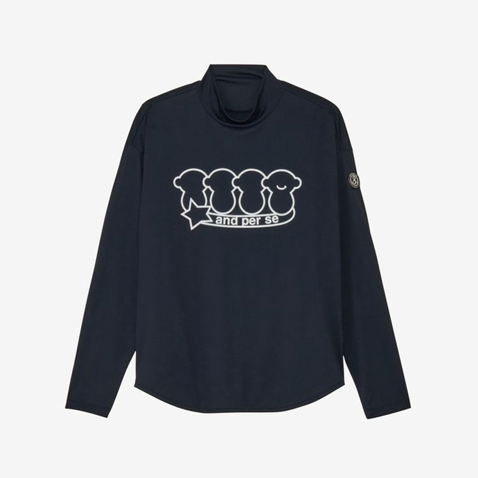 and per se（アンパスィ） ゴルフ レディース ソルケア3D長袖モック