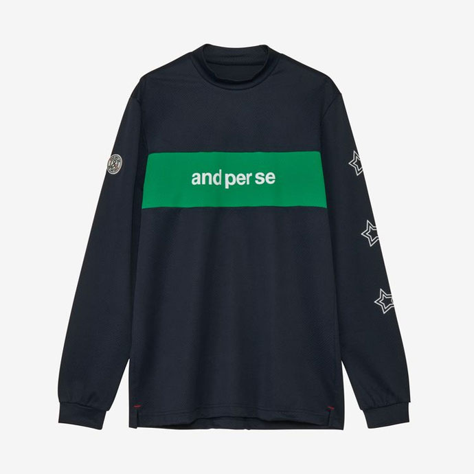 and per se（アンパスィ） ゴルフウエア メンズ ストレッチディンプル