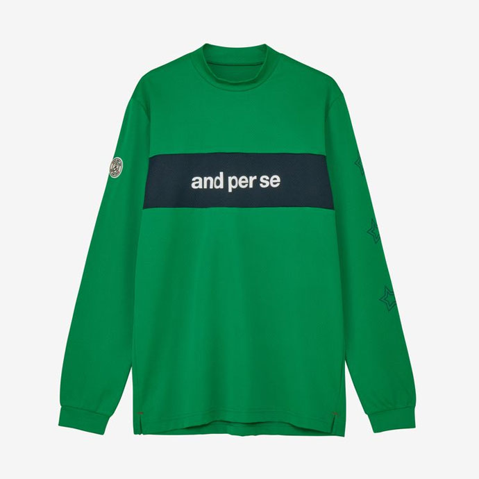 and per se（アンパスィ） ゴルフウエア メンズ ストレッチディンプル
