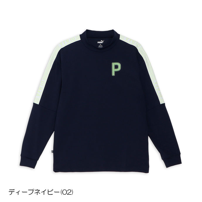 PUMA ゴルフ プーマ ストレッチジャカードテープLSモック