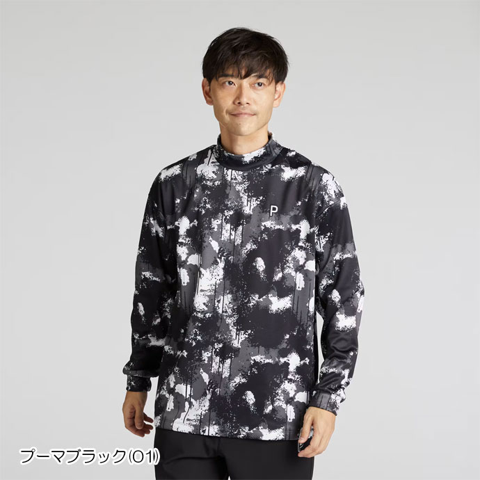 PUMA（プーマ） ゴルフ メンズ 長袖シャツ スプラッシュAOPLS