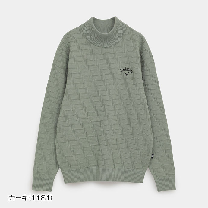 【極美品】キャロウェイ 23AW エクストラファインメリノ襟付ハイネックセーター Callaway（キャロウェイ） ゴルフ メンズ ハイネックニット C25218104
