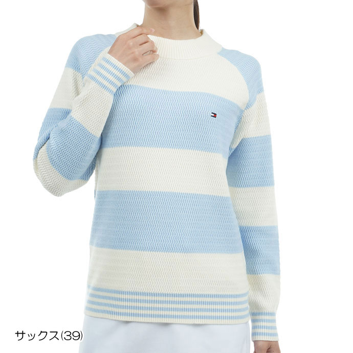 ゴルフウエア レディース/女性用 トミーヒルフィガー リンクスボ−ダ−ボトルネックセ−タ− THLA455_2