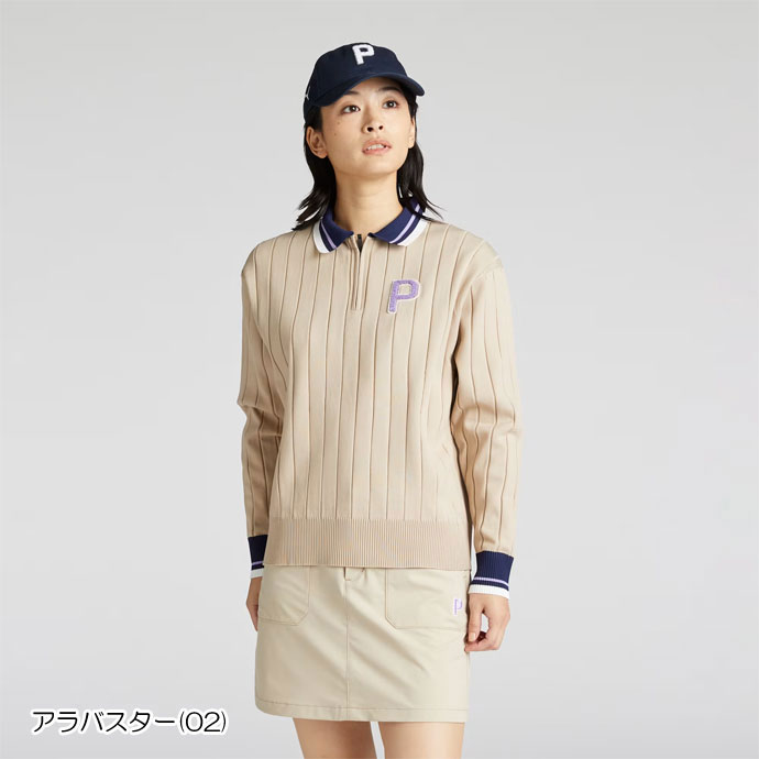 PUMA（プーマ） ゴルフ レディース セーター リラックスポロ衿