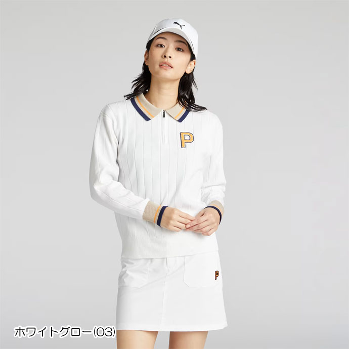 PUMA（プーマ） ゴルフ レディース セーター リラックスポロ衿