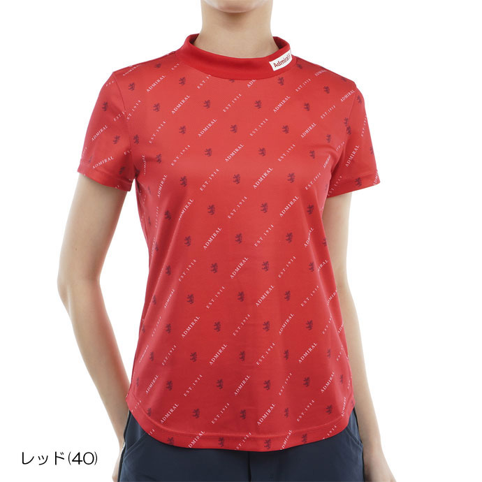 ゴルフ レディース/女性用 アドミラル モノグラムモックシャツ ADLA414