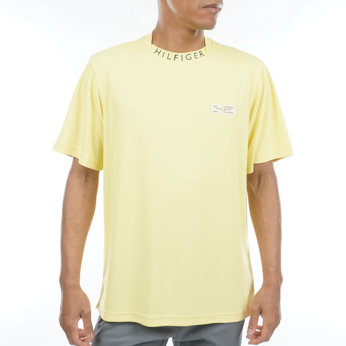 ゴルフ トミーヒルフィガー バックロゴ 変形モックネックシャツ THMA331
