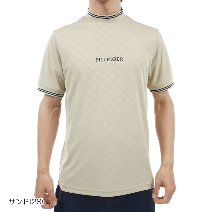 ゴルフ トミーヒルフィガー THモノグラム半袖モックネックシャツ THMA408｜tsuruya-sp｜03