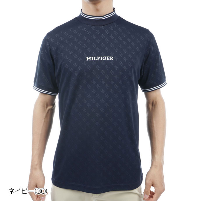ゴルフ トミーヒルフィガー THモノグラム半袖モックネックシャツ THMA408｜tsuruya-sp｜04