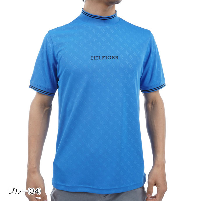 ゴルフ トミーヒルフィガー THモノグラム半袖モックネックシャツ THMA408｜tsuruya-sp｜05