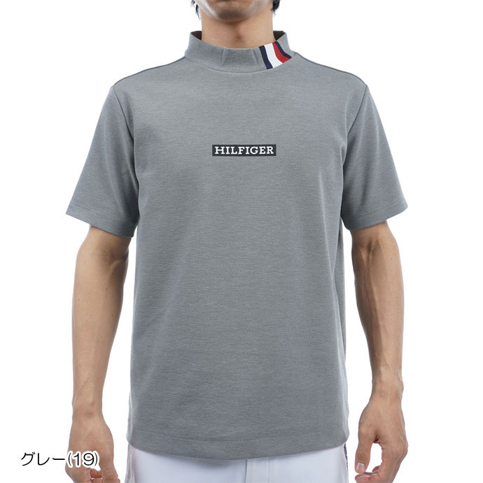 ゴルフ トミーヒルフィガー ボックスロゴ半袖モックネックシャツ THMA412｜tsuruya-sp｜03