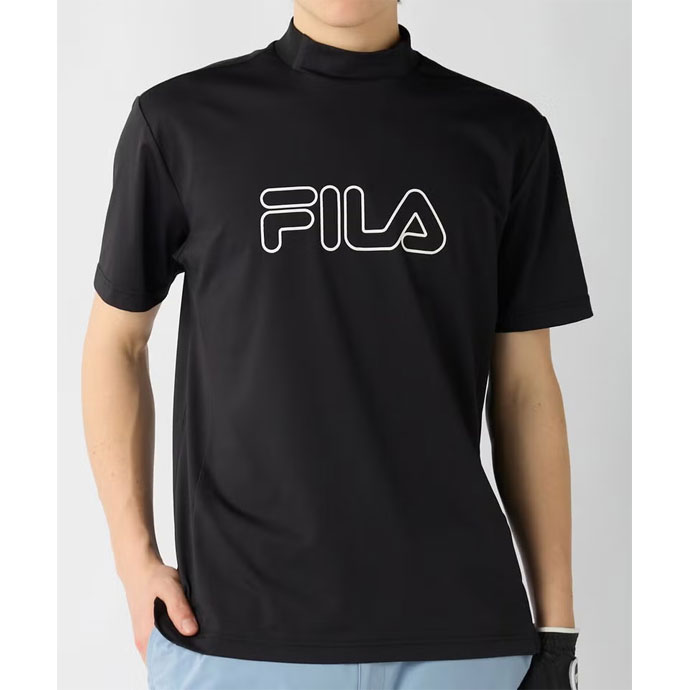FILA GOLF ゴルフウエア メンズ フィラ 半袖モックネックシャツ 春 夏