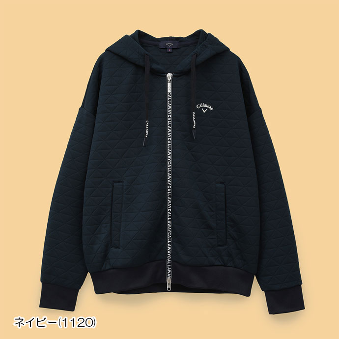 ​未使用　キャロウェイ　ゴルフ　ジップアップ　パーカー　ブラック　M　フーディー Callaway（キャロウェイ） ゴルフ レディース/女性用 フルジップ