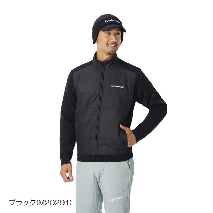 【美品】TaylorMade 中綿ジャケット 黒 S 極美品 Taylor made テーラーメイド 中綿ジャケット 中綿ブルゾン M