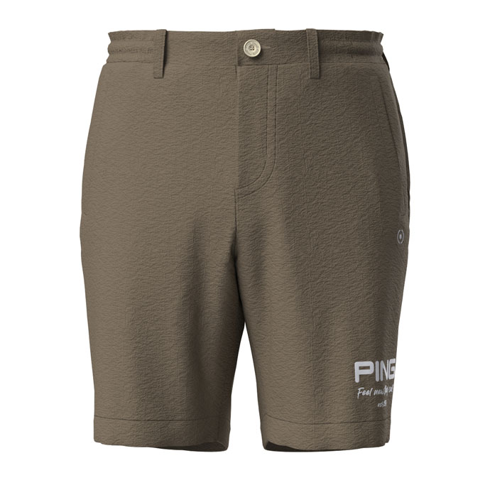 新品ピン 春夏モデル メンズ ゴルフショートパンツ PING ゴルフウエア　LL PING ゴルフ メンズ ピン シアサッカーショートパンツ
