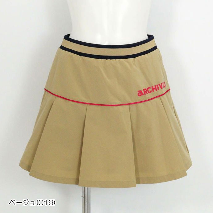 ★専用★アルチビオ 半袖プルオーバー サイドプリーツスカート セットアップ archivio（アルチビオ） ゴルフウエア レディース プリーツ切替撥水