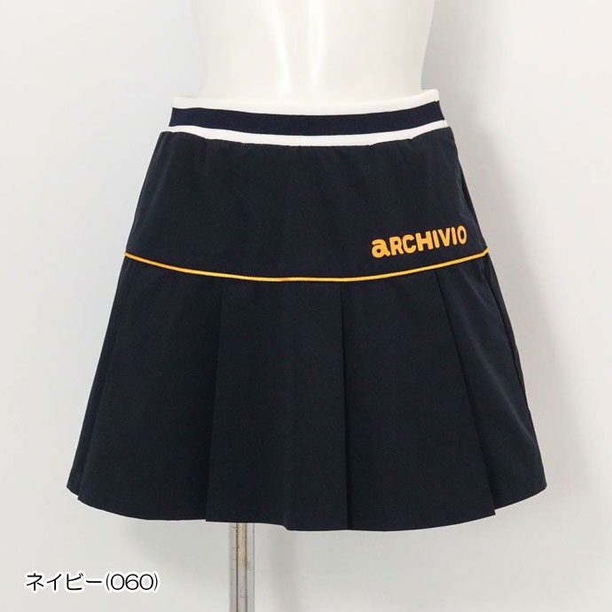 archivio（アルチビオ） ゴルフウエア レディース プリーツ切替撥水