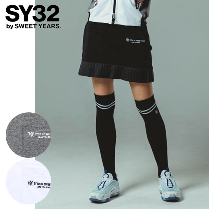 SY32 ゴルフ スカート プリーツ ホワイト ショート プリーツスカート syg22a05w1.jpg