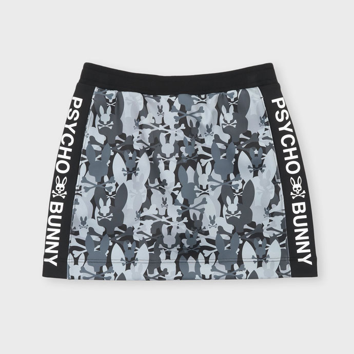 ゴルフ レディース/女性用 サイコバニー迷彩柄スウェットスカート GFW038