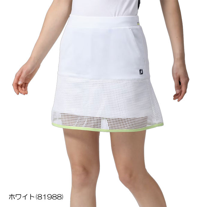 ゴルフ レディース/女性用 フットジョイ メッシュレイヤードスカート FJWS24P01
