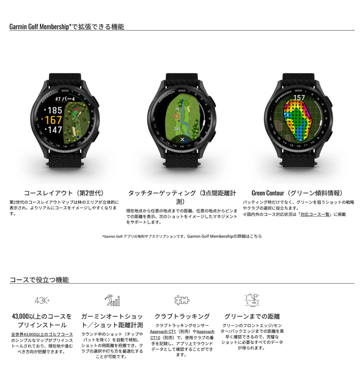 Approach ガーミン アプローチ S50 GPSゴルフナビ GARMIN Approach ガーミン アプローチ S50 GPSゴルフナビ GARMIN