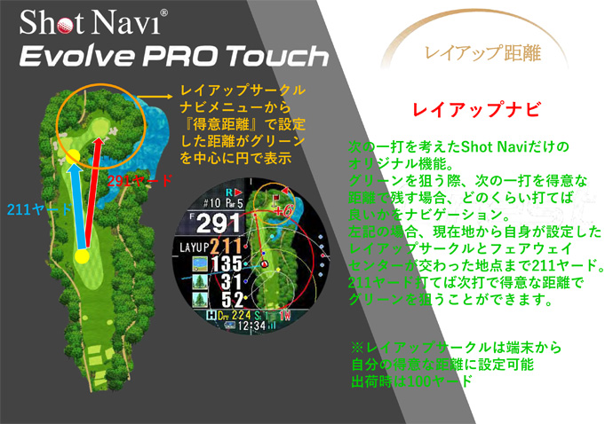ShotNavi ショットナビ GPSゴルフナビ EVOLVE PRO TOUCH ShotNavi ショットナビ GPSゴルフナビ EVOLVE PRO TOUCH