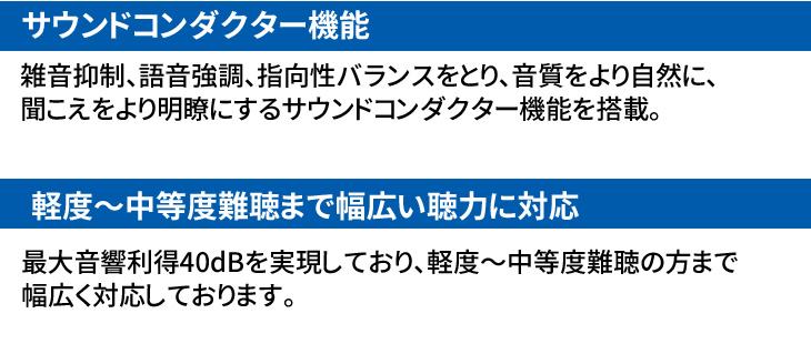 アクトス AI搭載 耳穴式デジタル補聴器 CI...の詳細画像4