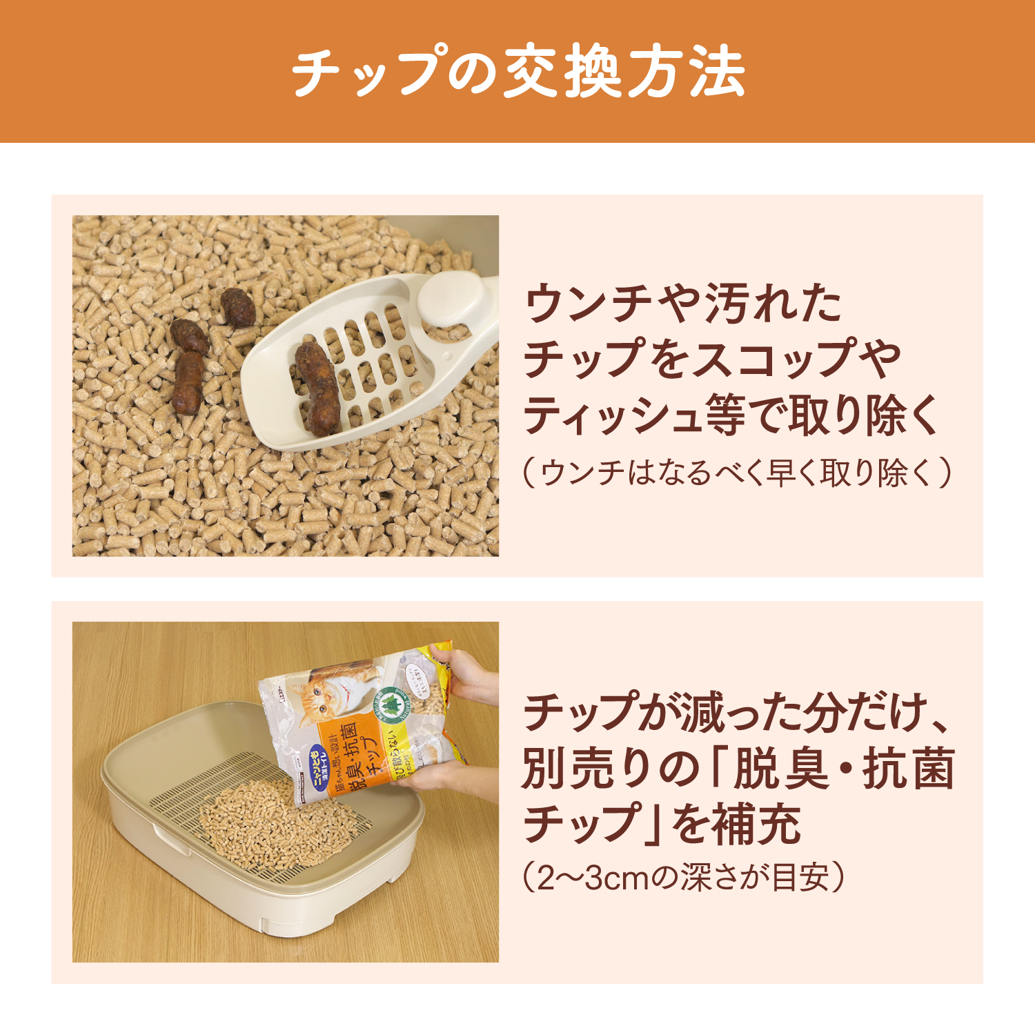 ニャンとも清潔トイレ ニャンとも清潔トイレチップ大きめの粒 4.4L 