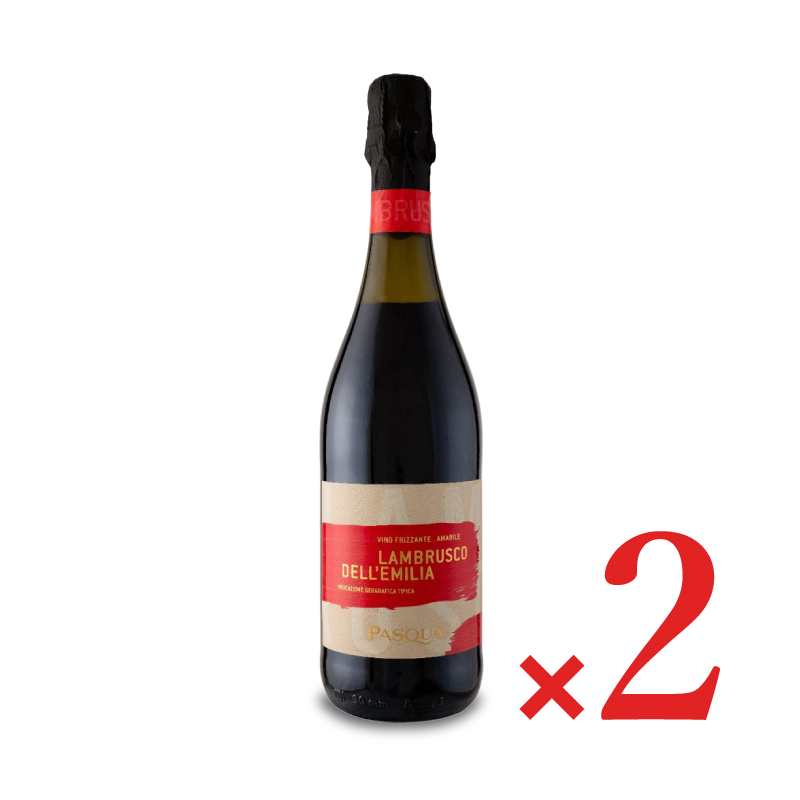 Yahoo! Yahoo!ショッピング(ヤフー ショッピング)PASQUA パスクァ ランブルスコ デッレミリア 赤 750ml × 2本 国分