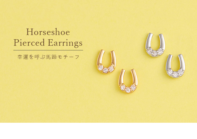 ジュエリーツツミ K18イエローゴールドダイヤモンドピアス