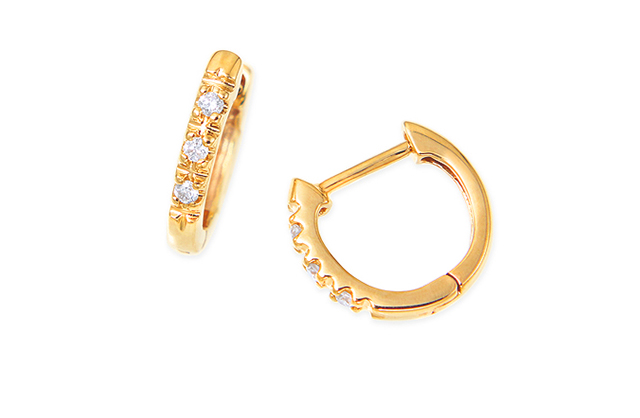 ツツミジュエリー　ピアス　ダイアモンド ジュエリーツツミ K18イエローゴールドダイヤモンドピアス