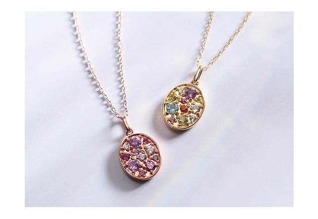 ツツミ　K10 　 アメジスト、ダイヤネックレス【極美品】最終価格 ツツミK10 アメジスト、ダイヤネックレス【極美品】最終価格