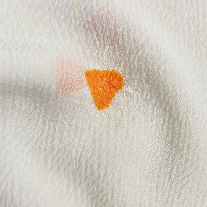 ちりめん飛び絞り帯揚げの生地アップ画像