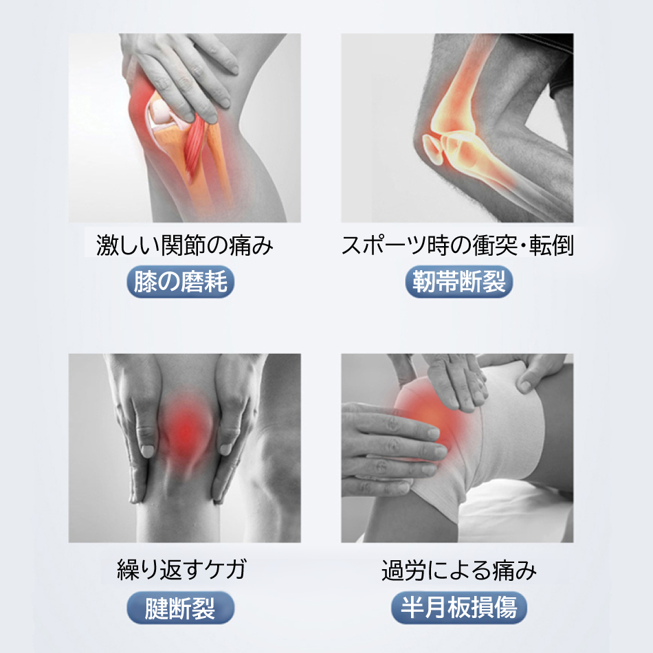 膝サポーター2枚入り 高齢者用 両ヒザ用 スポーツ 男女兼用 左右