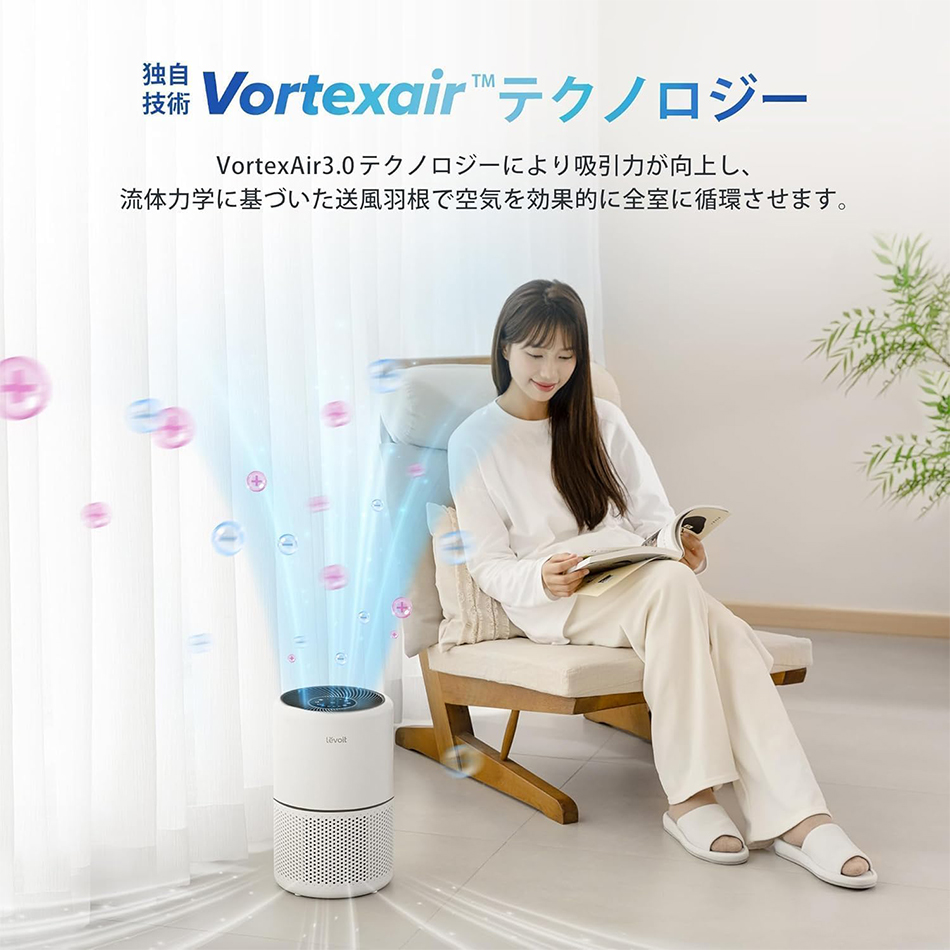 空気清浄機 levoit レボイト コンパクト Core 300 卓上 hepa フィルター 強力 ハウスダスト ウイルス除去 カビ 省エネ 20畳 純正品 ２年保証 |  | 18
