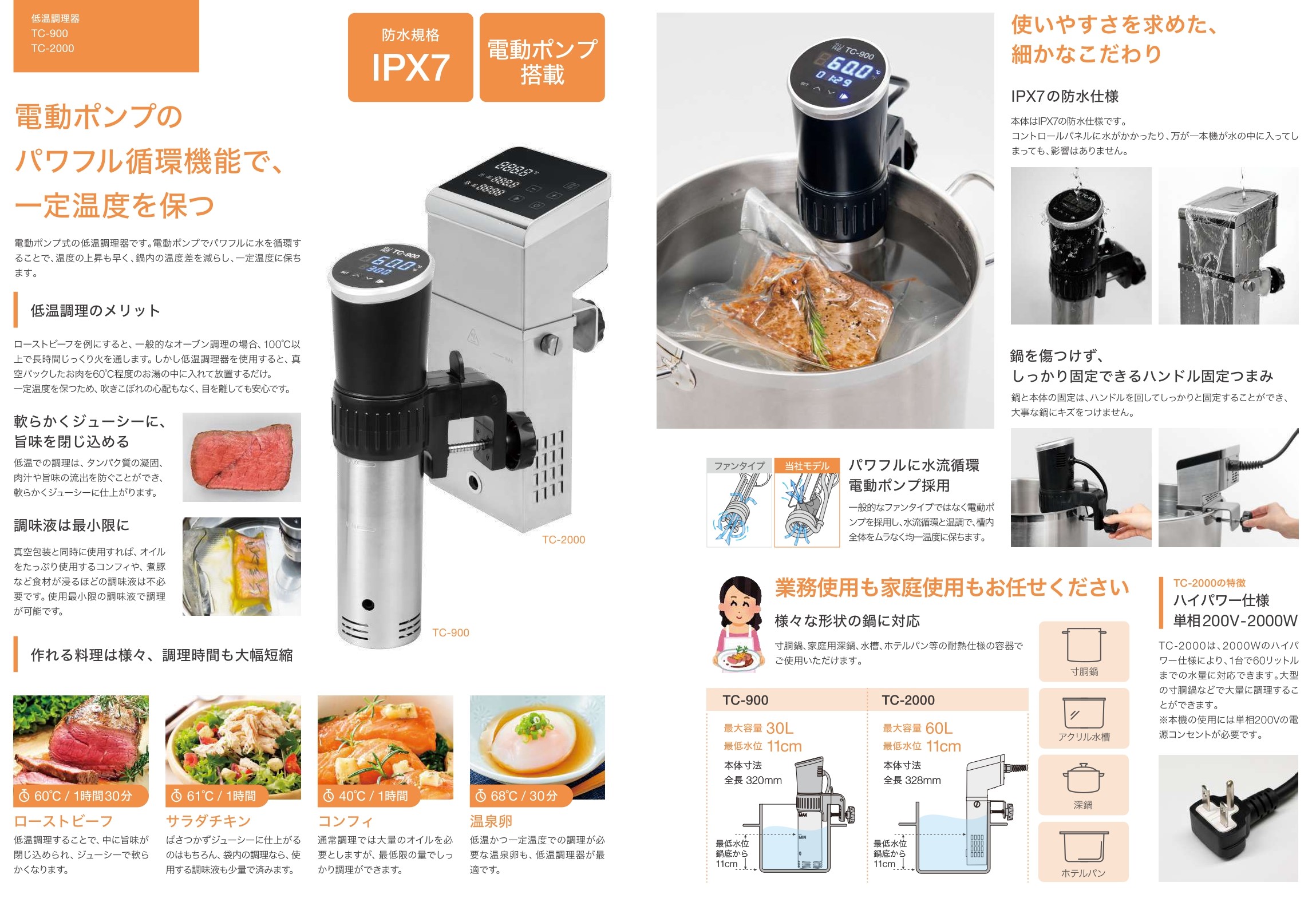低温調理器　SURE TC-900 TC-900 低温調理器 - SURE STORE