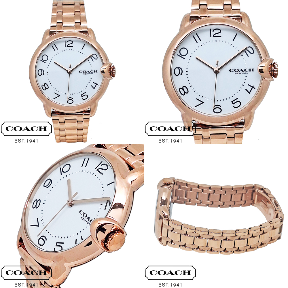 COACH（コーチ） 腕時計 レディース 時計 アーデン ローズゴールド