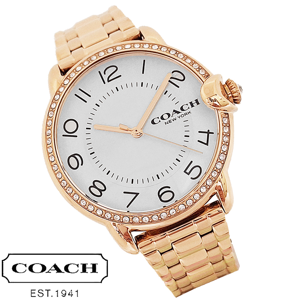 COACH コーチ 時計 腕時計 レディース ローズゴールド シルバー