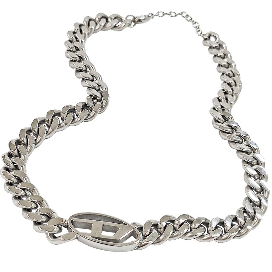 DIESEL ステンレススチールチェーンネックレス Amazon | Diesel メンズ ステンレススチール ペンダントまたはチェーン