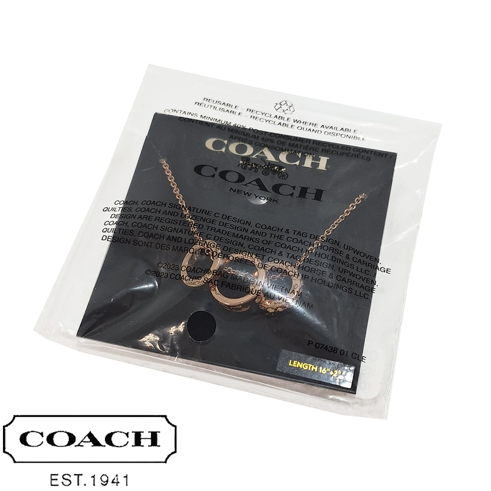 COACH（コーチ） ネックレス レディース 三連サークル CI902 RGD