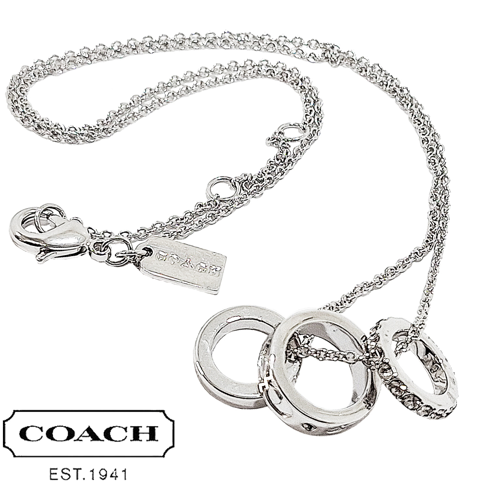 COACH（コーチ） ネックレス アクセサリー レディース ペンダント 三連