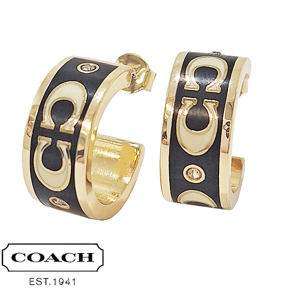 COACH（コーチ） ピアス レディース フープ リング CI903 GDBK