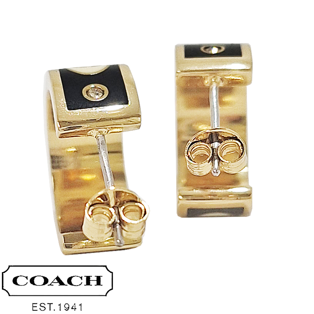 COACH（コーチ） ピアス レディース フープ リング CI903 GDBK