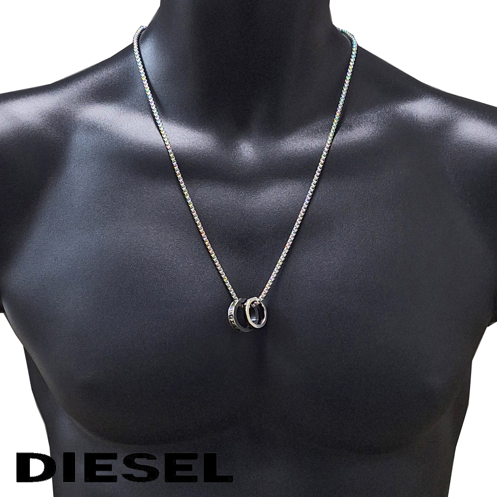 DIESEL（ディーゼル） ネックレス ペンダント ダブルリングトップ