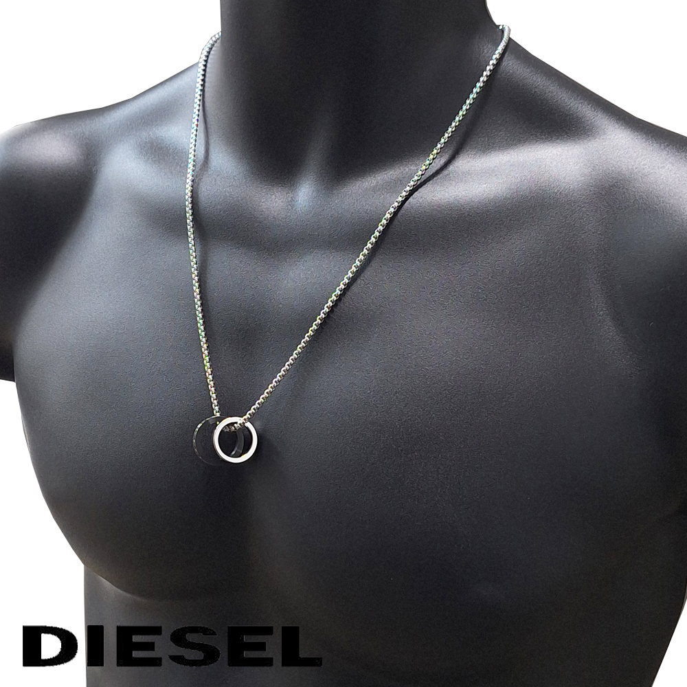 DIESEL（ディーゼル） ネックレス ペンダント ダブルリングトップ