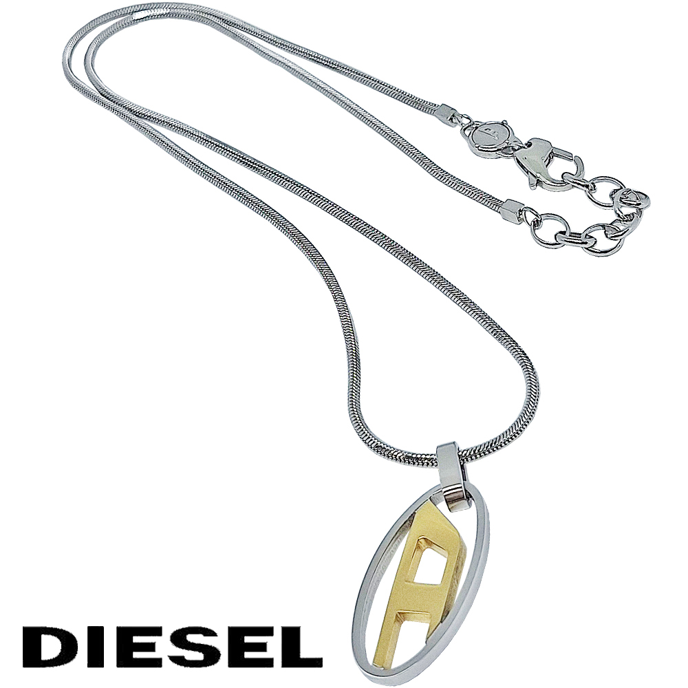 DIESEL（ディーゼル） ネックレス メンズ アクセサリー オーバルD
