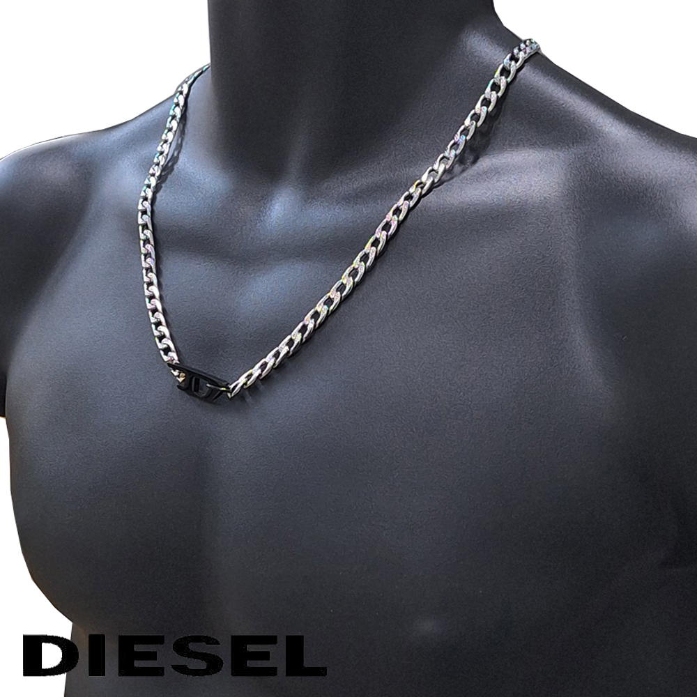 DIESEL　ネックレス 中古・古着通販】DIESEL (ディーゼル) ロゴチェーンネックレス