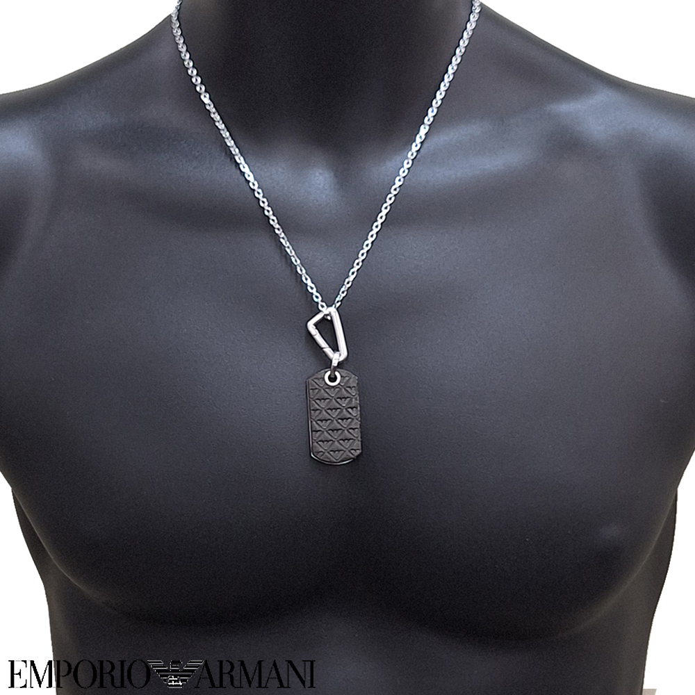 【希少】エンポリオアルマーニ　プレート EMPORIO ARMANI エンポリオアルマーニ ネックレス メンズ EGS3133040